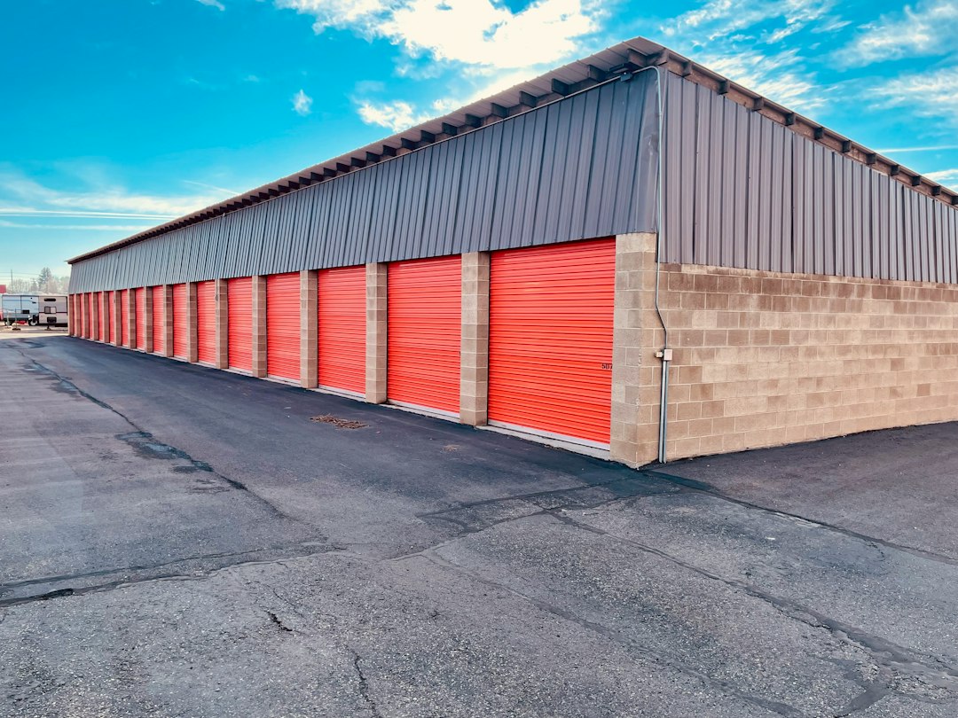 Organised belongings and boxes prepared for self storage